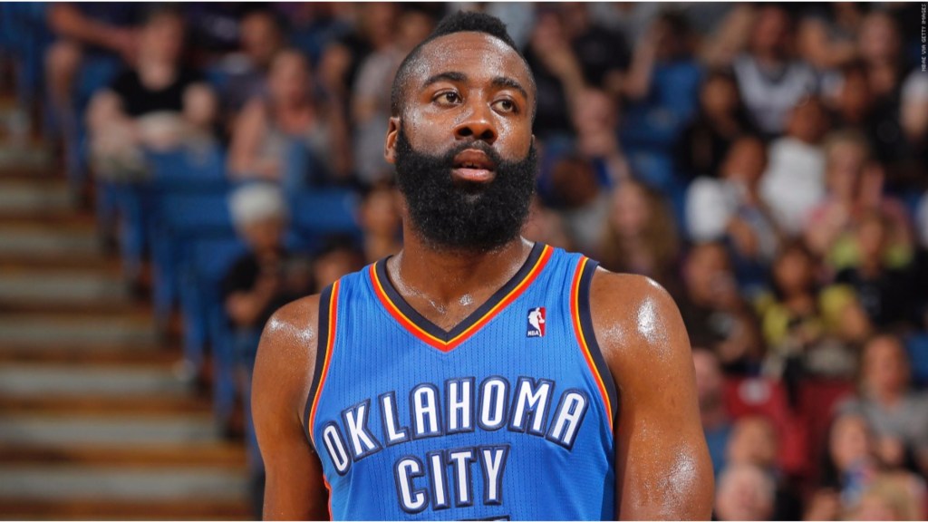 James Harden with the Oklahoma City Thunder 2012